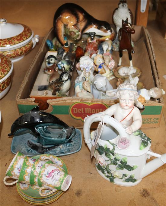 Qty Beswick, Bunnykins & a Lladro figure